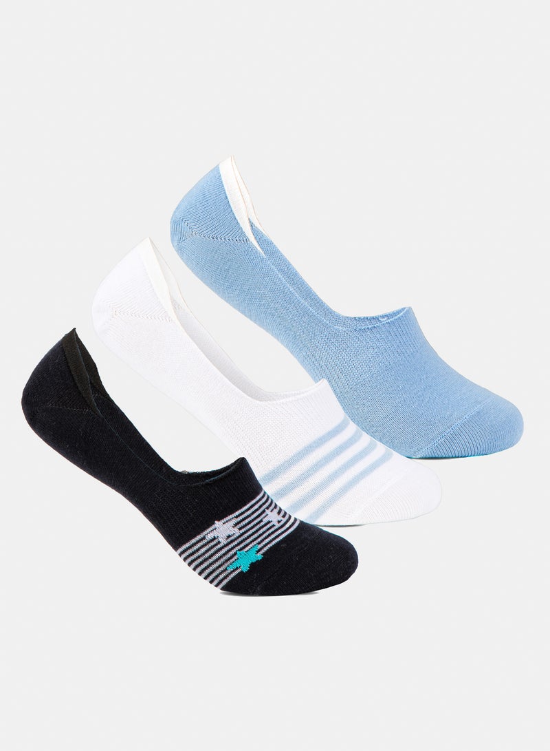 Odds Women's Pack of 3 Lycra invisible Casual Socks - Image 1